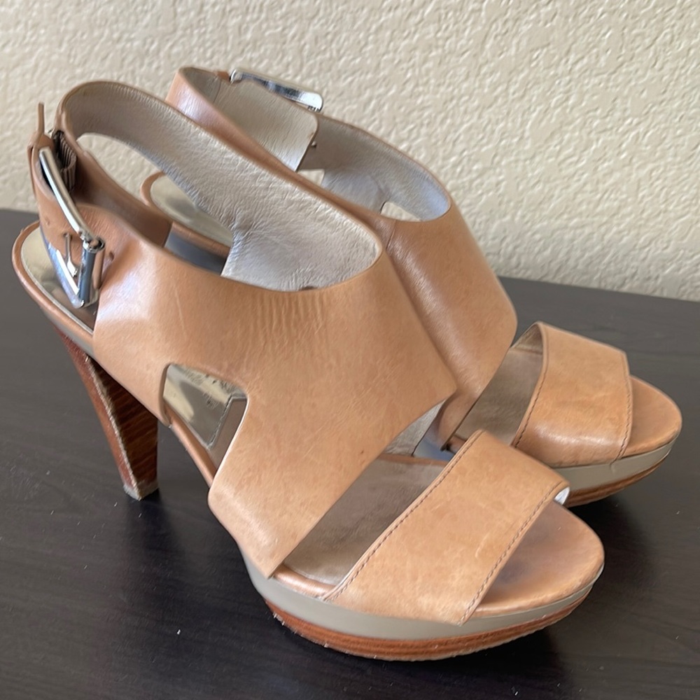 MICHAEL Michael Kors Carla Leather Platform Sandals